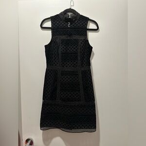 Black velvet topshop dress